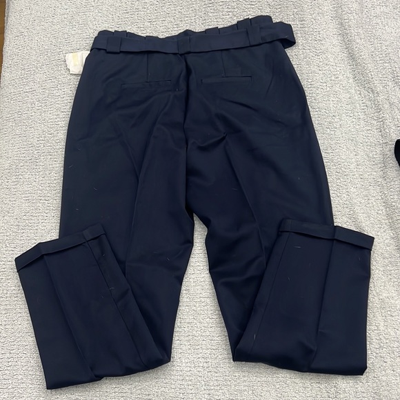 Vera Moda - cigarette belted navy blue pant - Picture 4 of 4